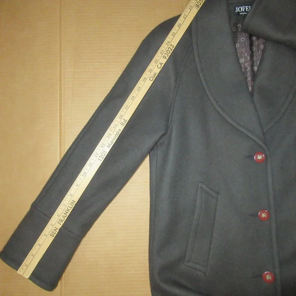 Vintage Jofeld by Forstmann Wool Blend Coat with Matching Scarf | Size 6 - Picture 11 of 16